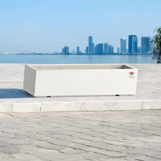 Fioriera rettangolare cemento